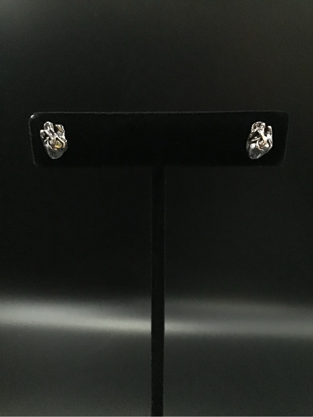 Anatomical Heart Stud Earrings